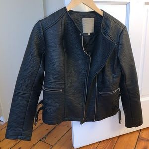 Bata Black Leather Jacket